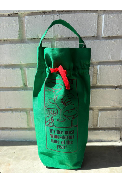 Christmas Wine Bags - Most Winederful Time of the Year